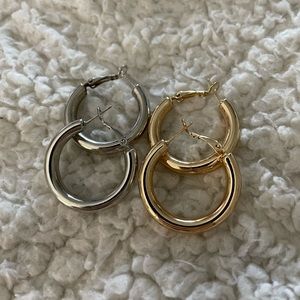 Two sets of earrings